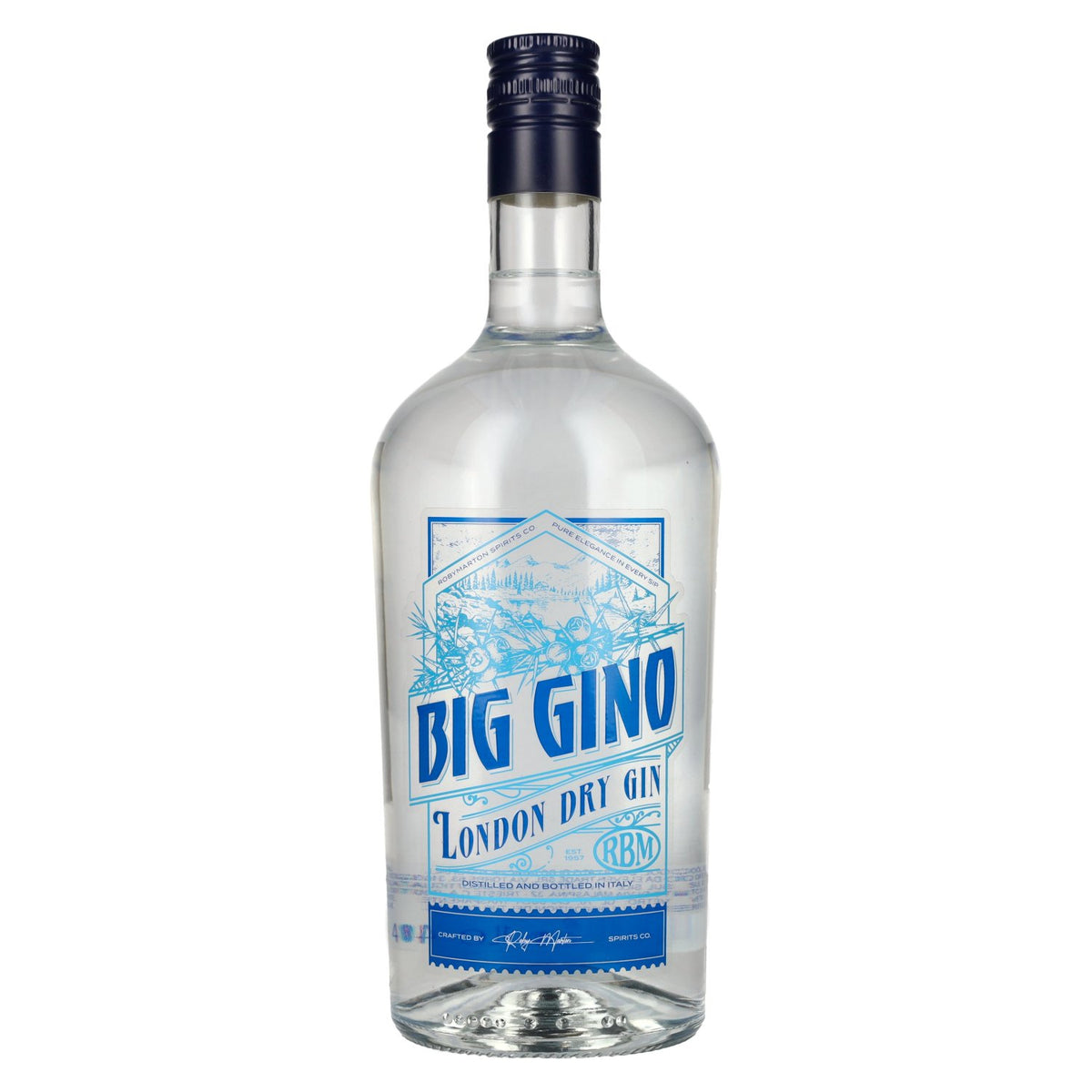 Big Gino Gin LONDON DRY 40% ABV 1 litre
