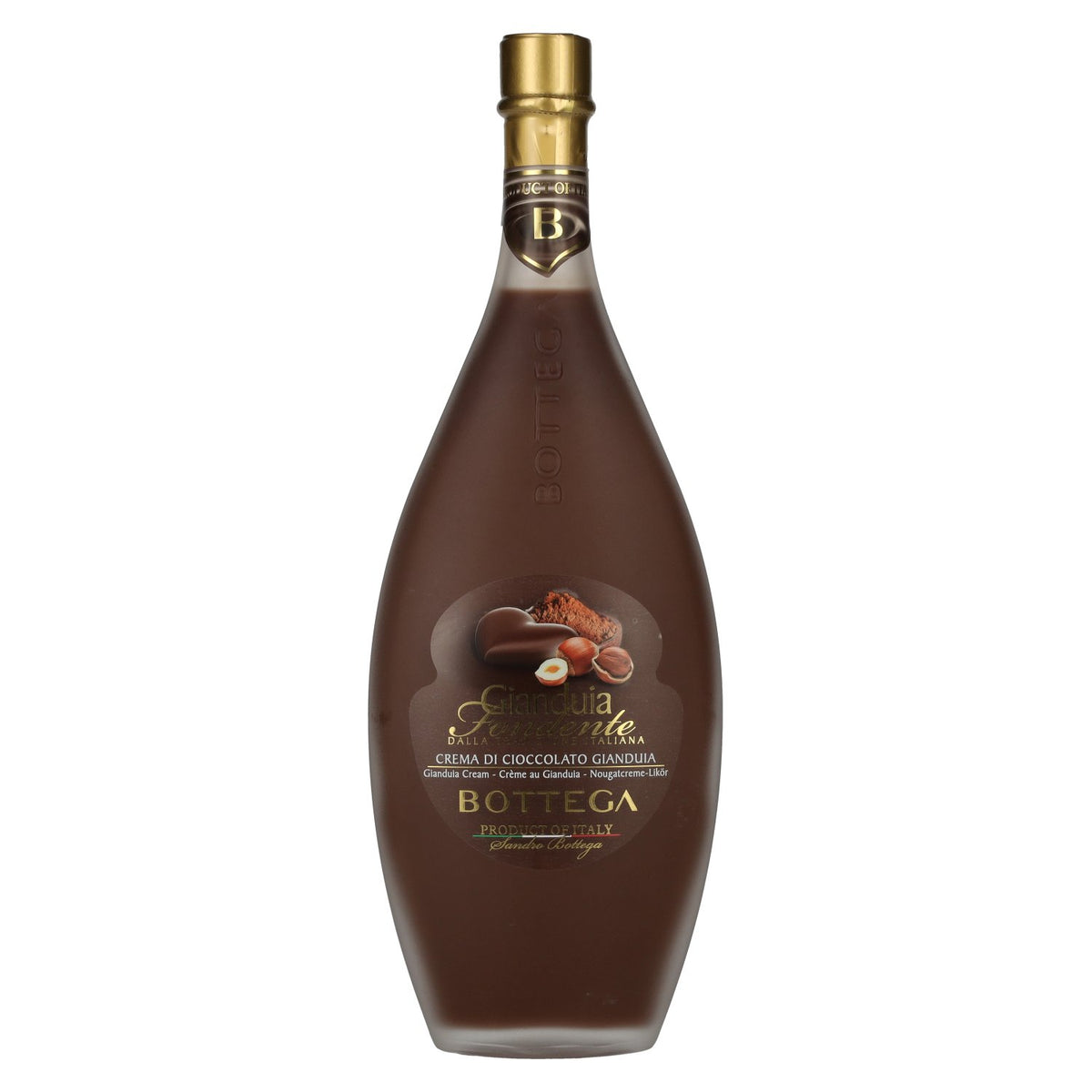 Bottega Crema di CIOCCOLATO GIANDUIA FONDENTE Liqueur crémeuse 17 % vol. 0,5 l
