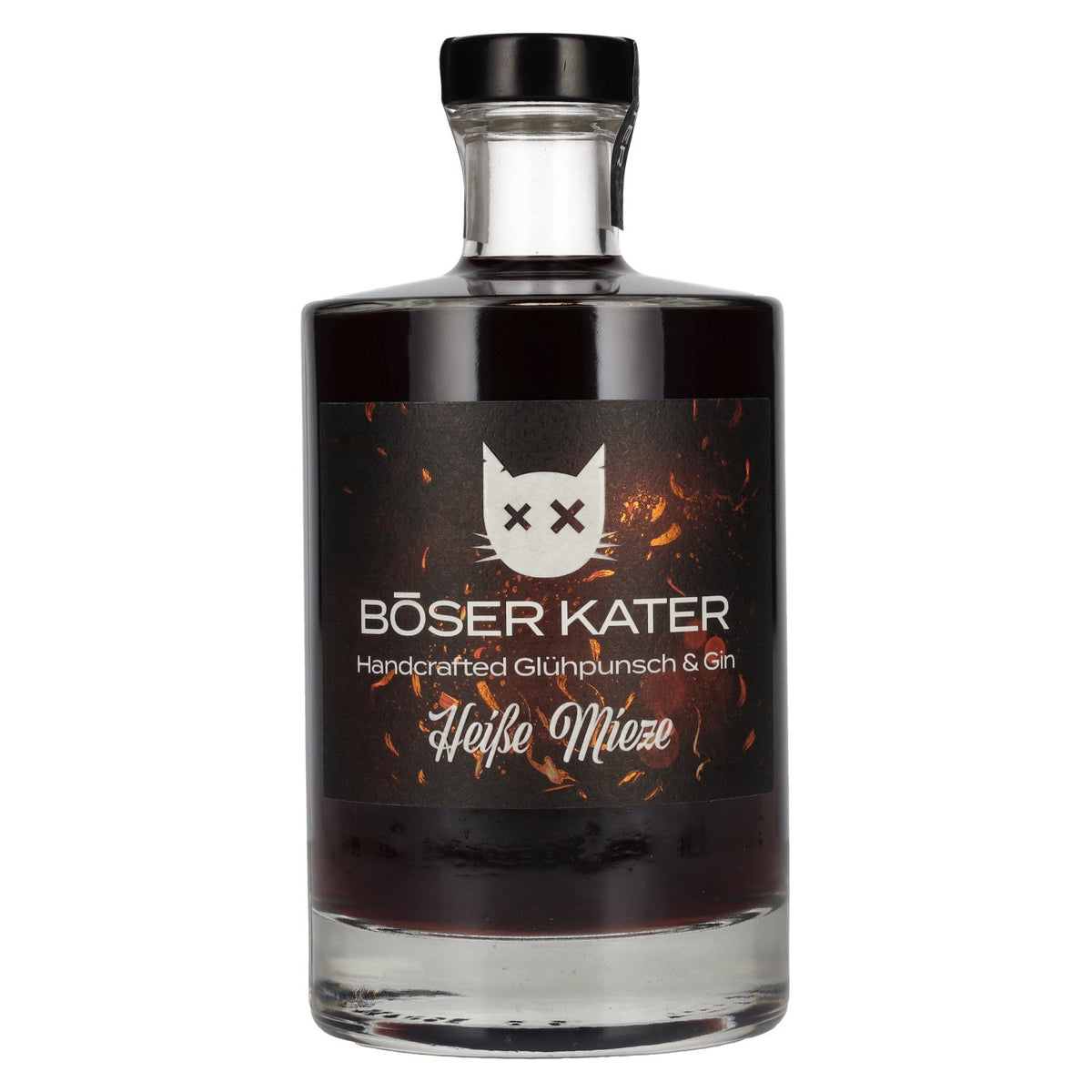 Böser Kater Heiße Mieze Handgemaakte glühpunch &amp; gin 17% vol. 0,5 l