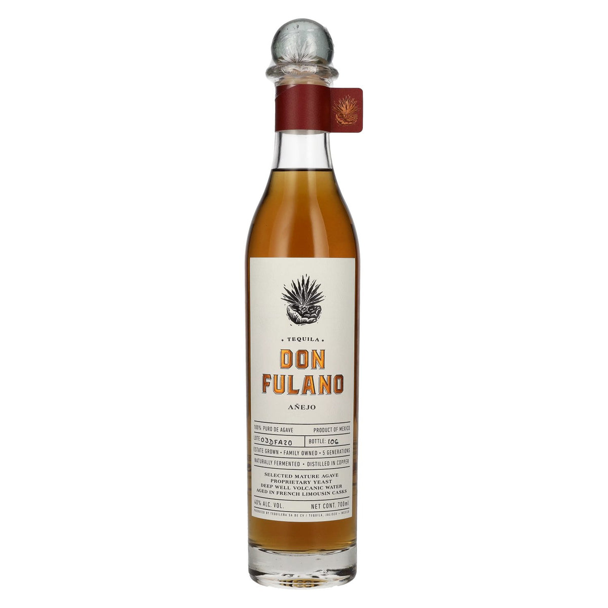 Don Fulano Tequila AÑEJO 100% puur agave 40% vol. 0,7 l