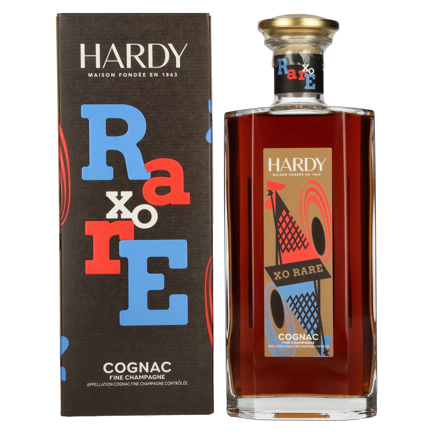 Hardy XO RARE Fine Champagne Cognac 40% Vol. 0,7l in Geschenkbox