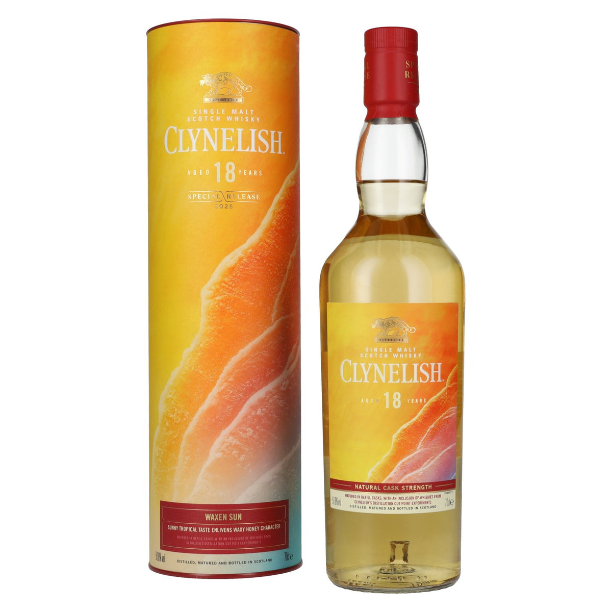 Clynelish 18 Years Old WAXEN SUN Single Malt Special Release 2025 51.6% ABV 0.7l in a gift box