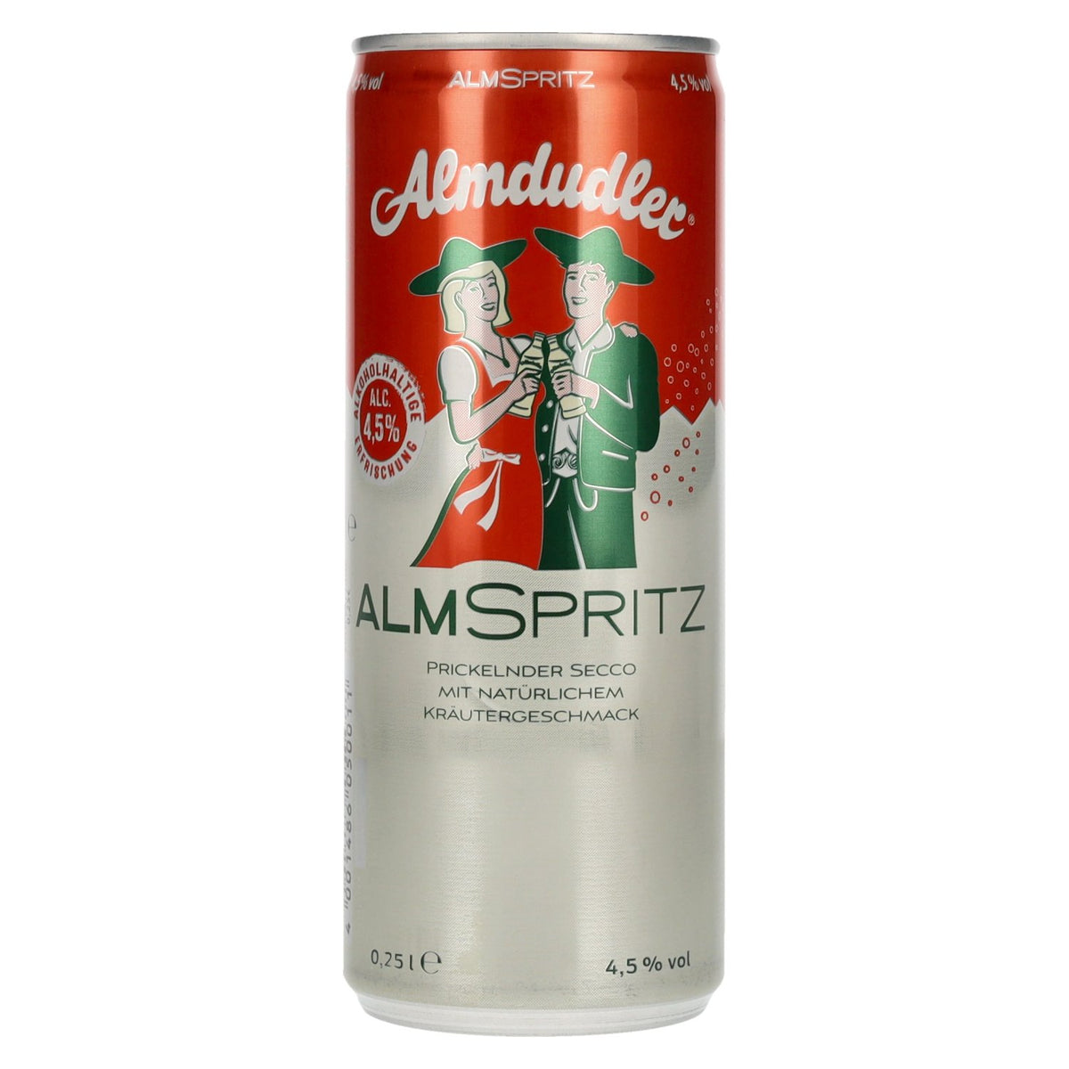 Almdudler Almspritz 4.5% ABV, 12 x 0.25-litre tins, deposit required