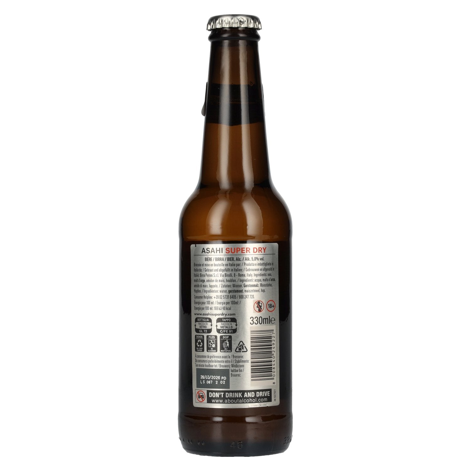 Asahi Super Dry Bier 5% Vol. 24x0,33l