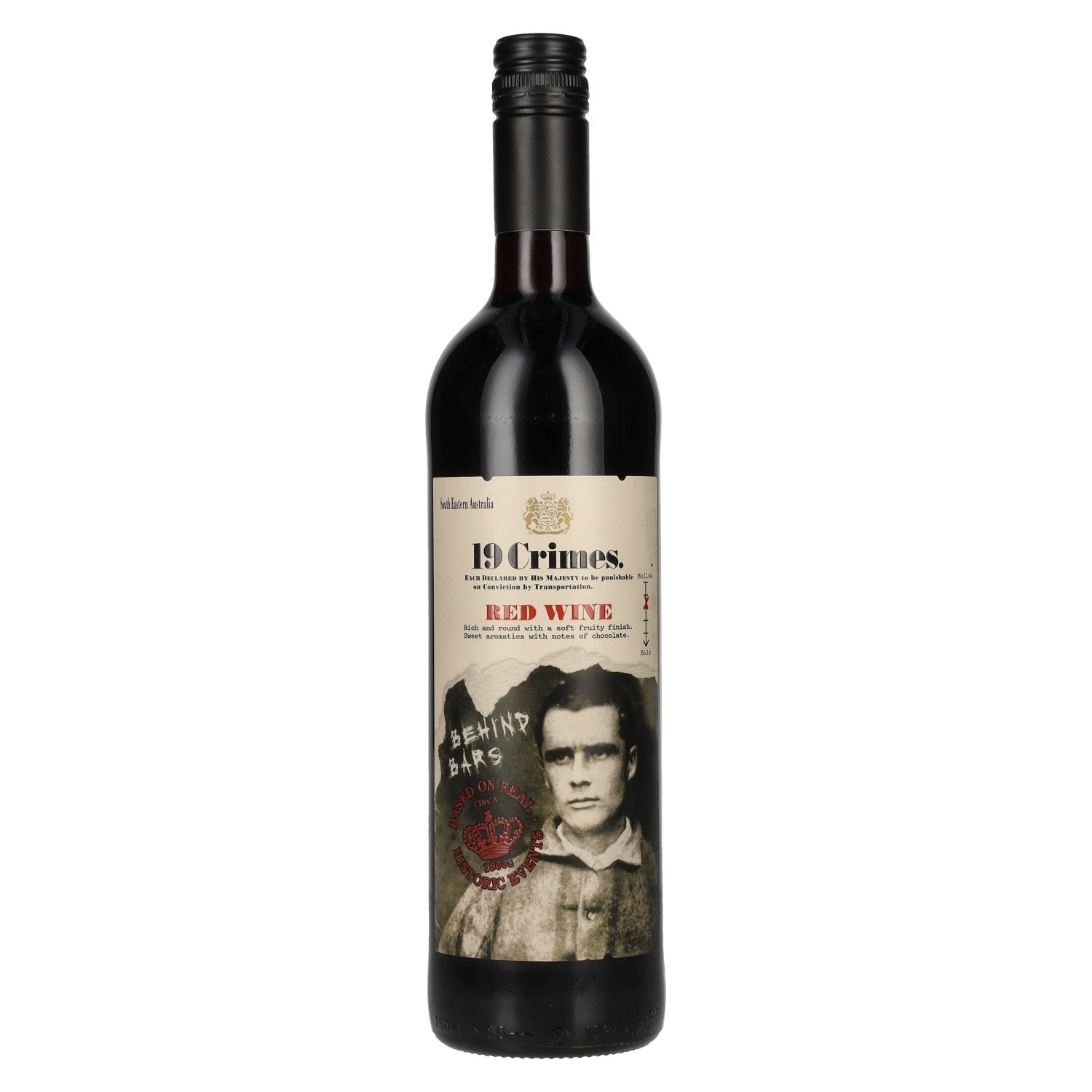19 Crimes Behind Bars Red Wine 13,5% Vol. 0,75l