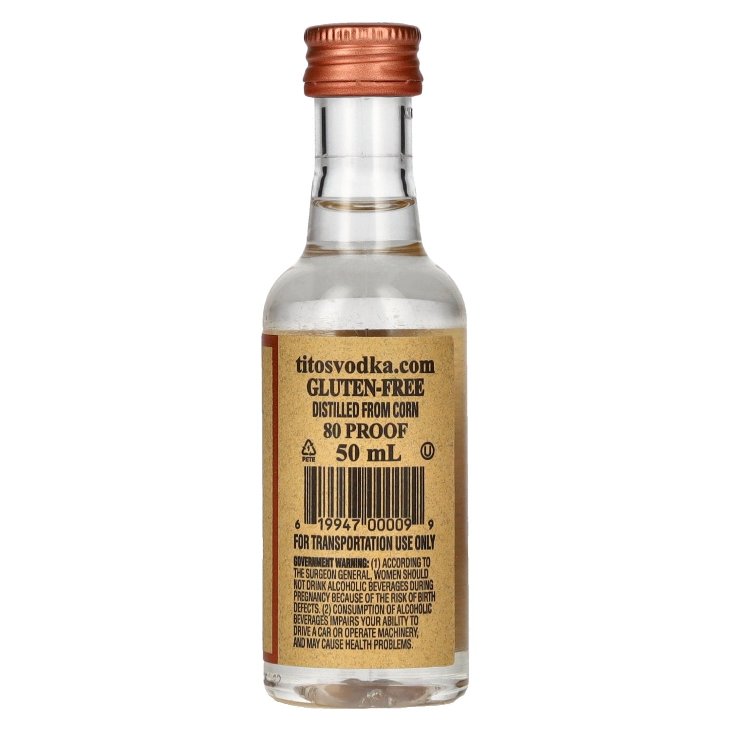 Tito's Handmade Vodka 40% Vol. 0,05l PET