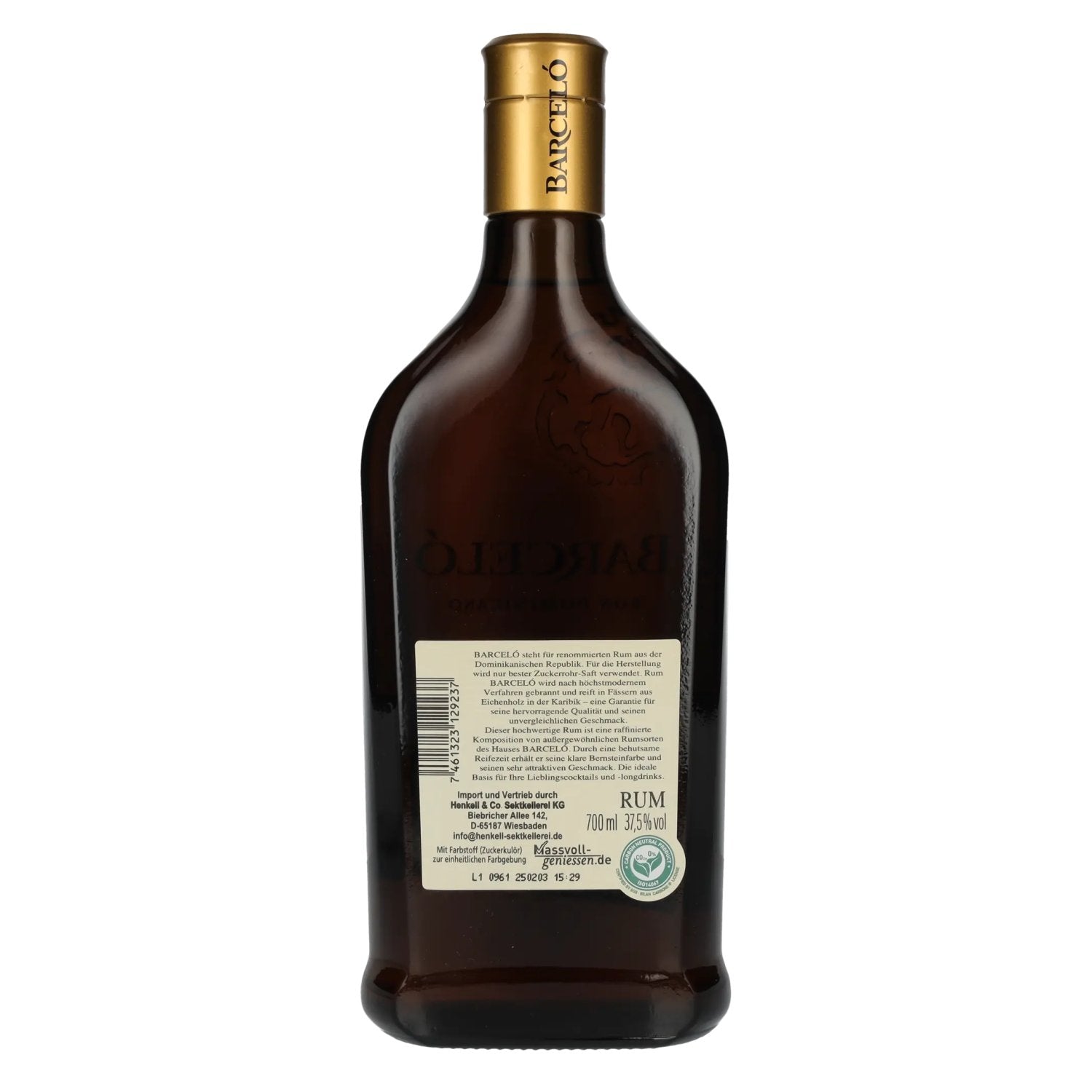 Barceló Añejo Ron Dominicano 37,5% Vol. 0,7l
