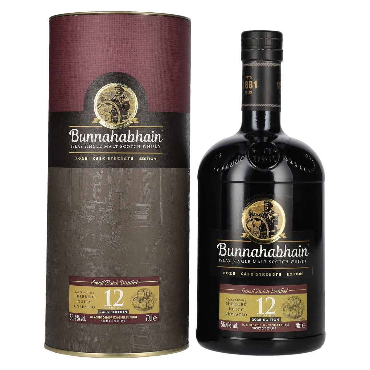 Bunnahabhain 12 Years Old Islay Single Malt Cask Strength Edition 2025 56,4% Vol. 0,7l in Geschenkbox