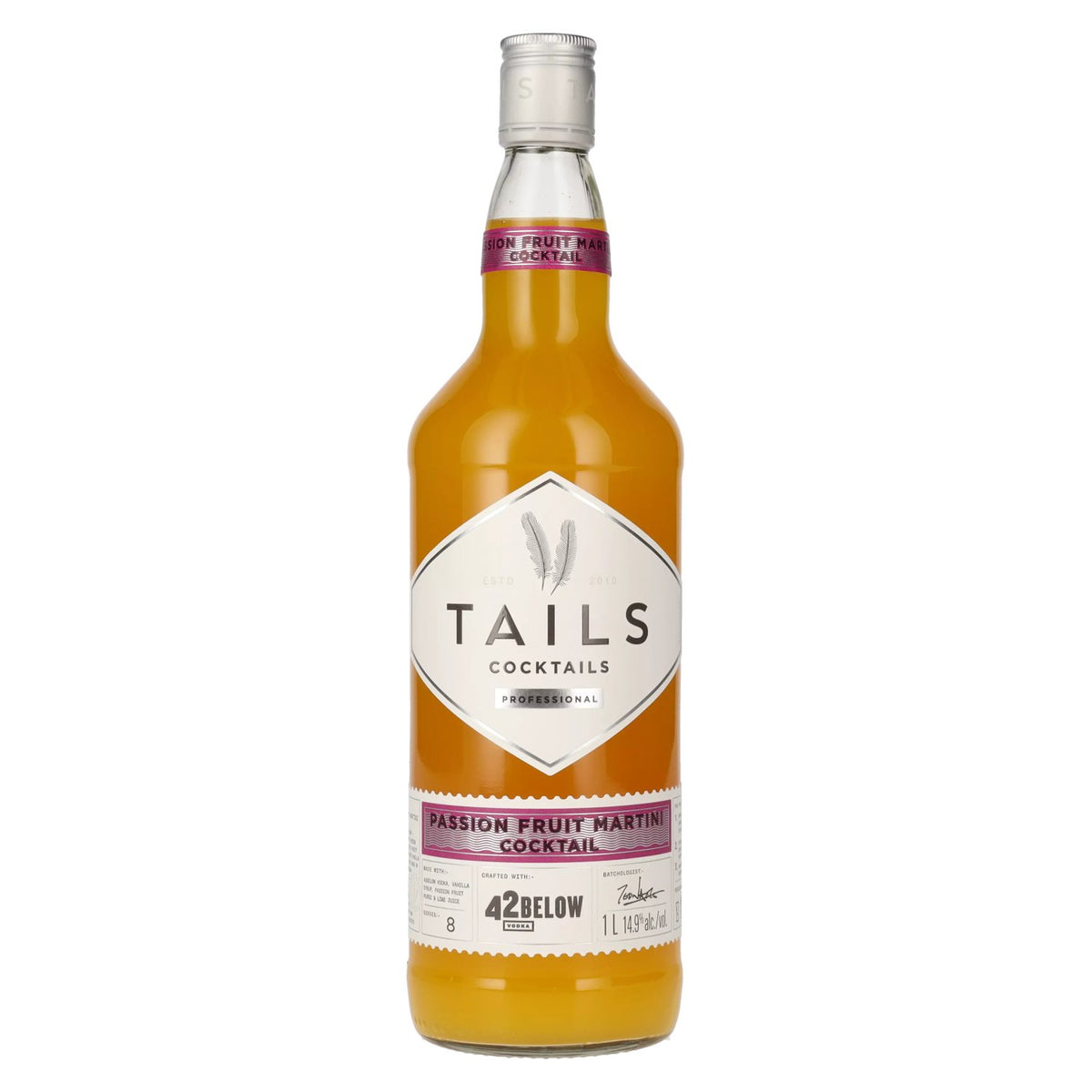 Tails Cocktails Professional Passion Fruit Martini 14.9% ABV 1 litre