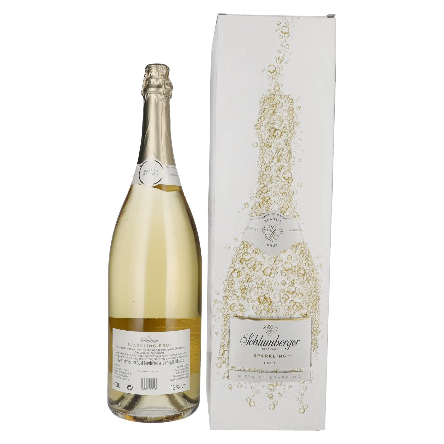 Schlumberger Sparkling Vintage Sparkling Wine Brut 2021 12% Vol. 3l in gift box
