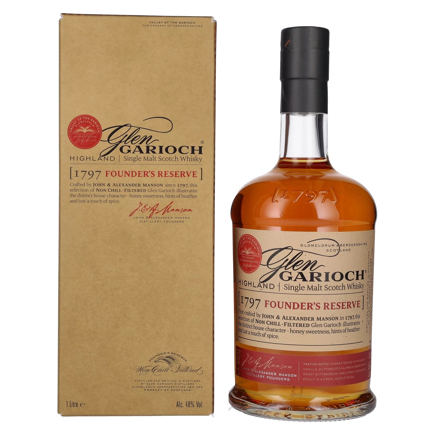 Glen Garioch 1797 FOUNDER'S RESERVE Highland Single Malt 48% Vol. 1l in Geschenkbox