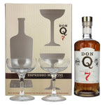 Don Q RESERVA Añejo 7 Años, rhum portoricain, 40 % vol., 0,7 l, dans un coffret cadeau avec 2 verres