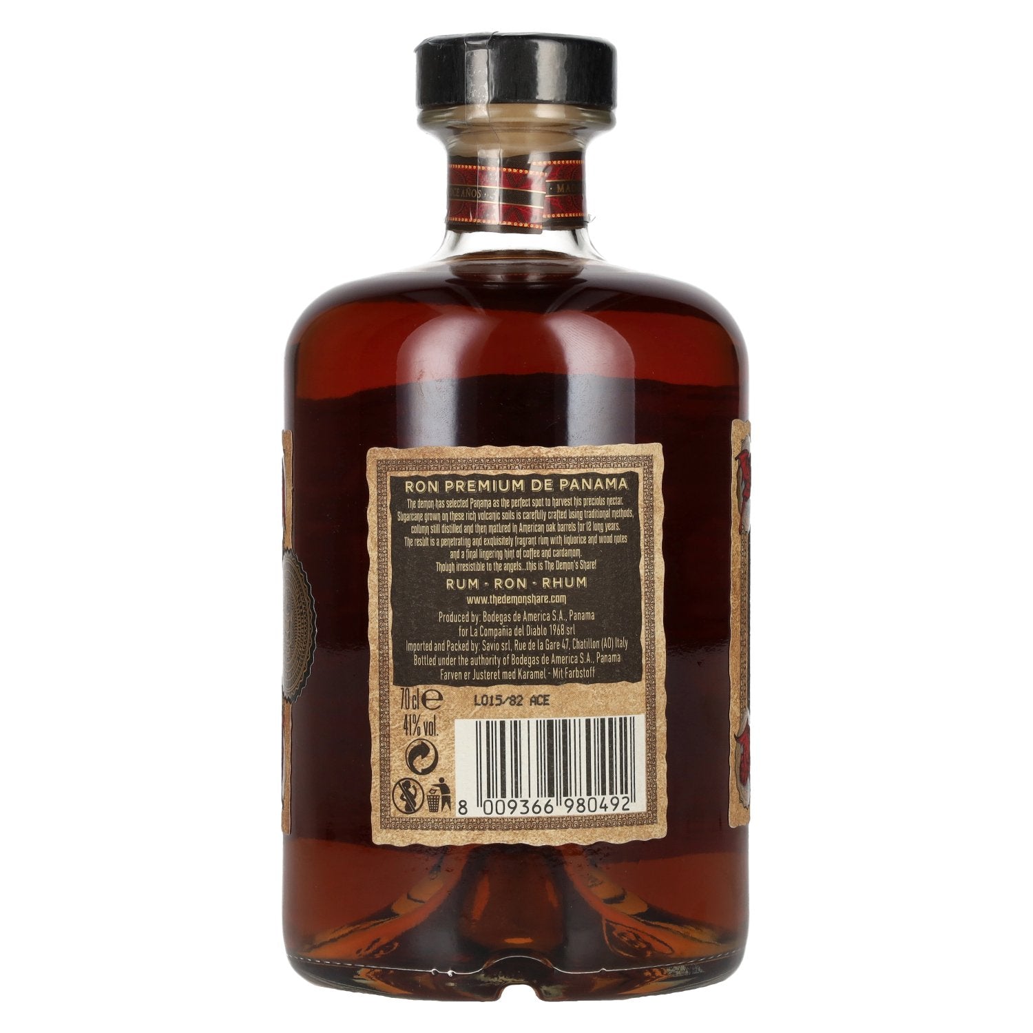 The Demon's Share Superior Blend Rum 12 Years Old 41% Vol. 0,7l