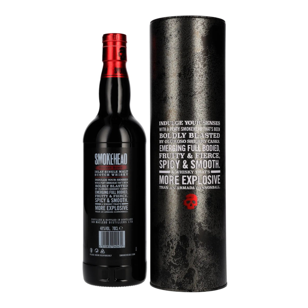 Smokehead SHERRY BOMB Islay Single Malt Scotch Whisky 48% ABV 0.7l in a tin box
