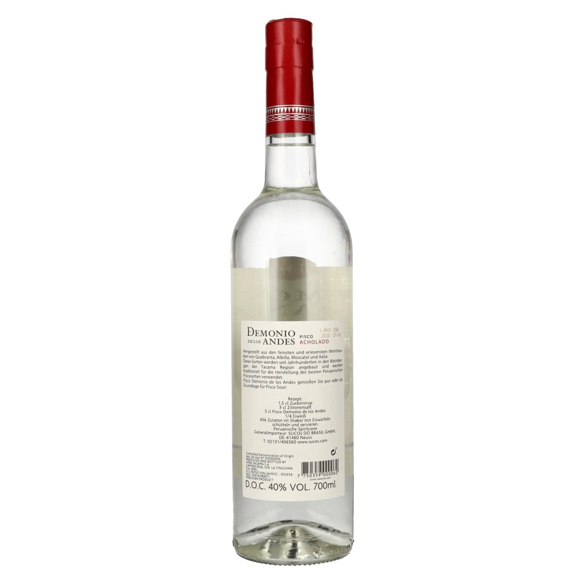 Tacama Demonio de los Andes ACHOLADO Pisco 40 % vol. 0,7 l