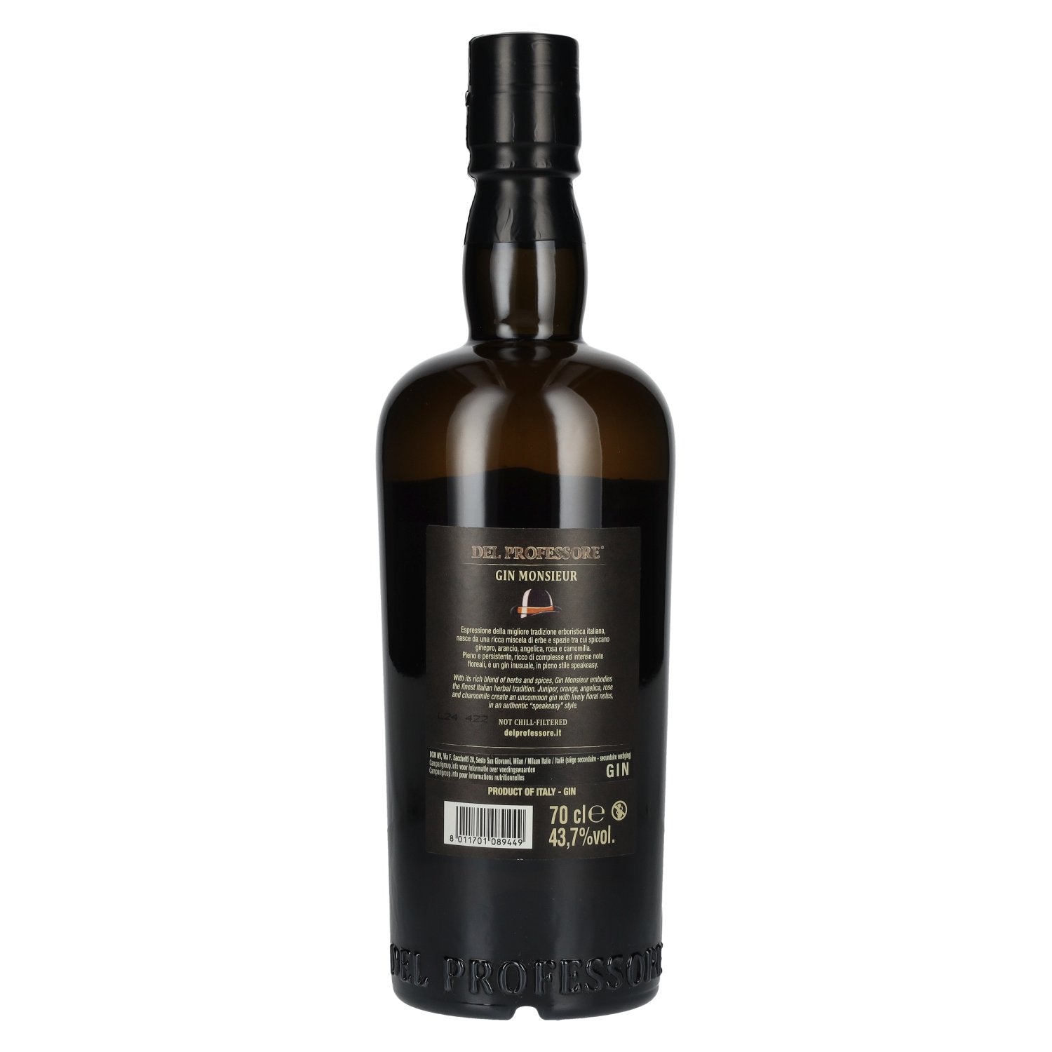 Del Professore Gin Monsieur Gin uitgave 2024 43,7% Vol. 0,7l