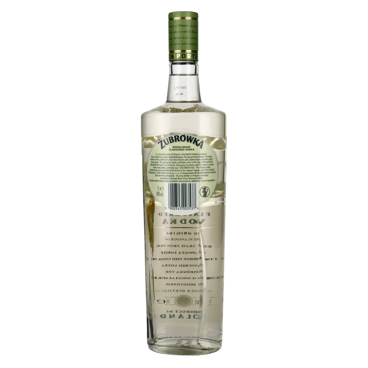 Zubrowka BISON GRASS gearomatiseerde wodka 40% vol. 1 l