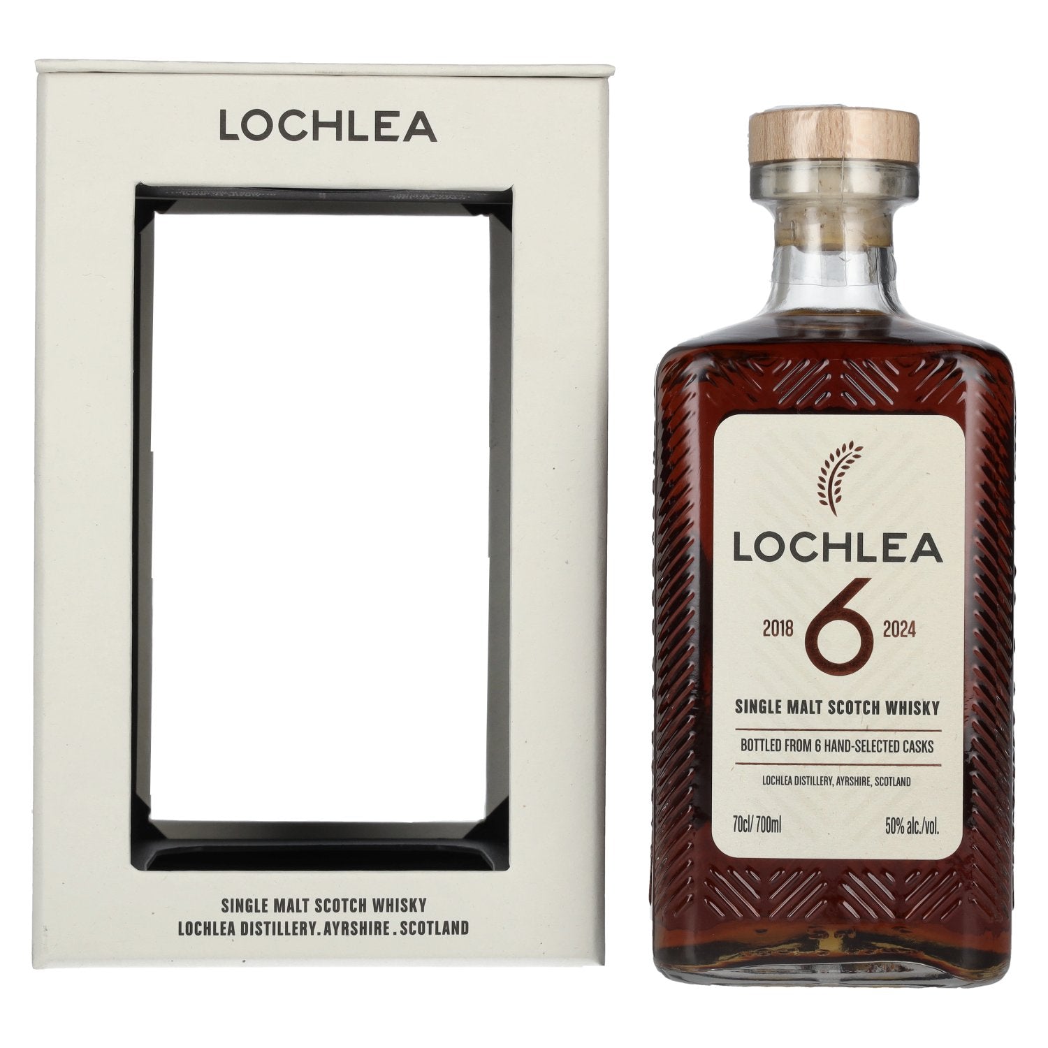 Lochlea 6 Years Old Single Malt Scotch Whisky 2018/2024 50% Vol. 0,7l en boîte cadeau