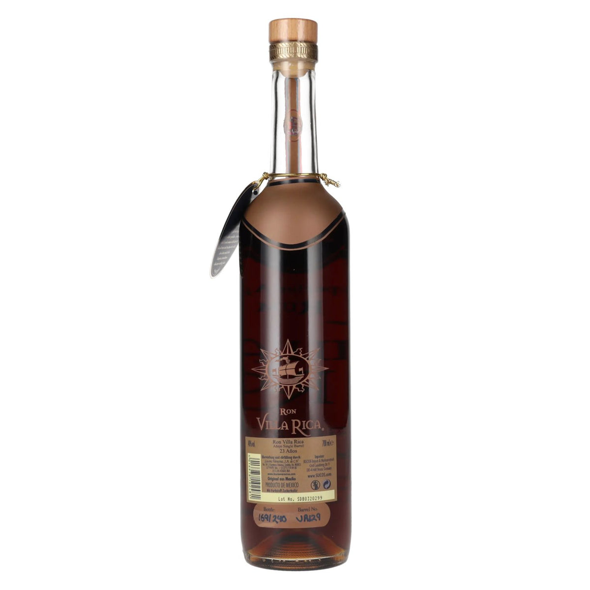 Villa Rica Single Barrel Ultra Premium 23 jaar oude, superieur gerijpte rum 40% vol. 0,7 l