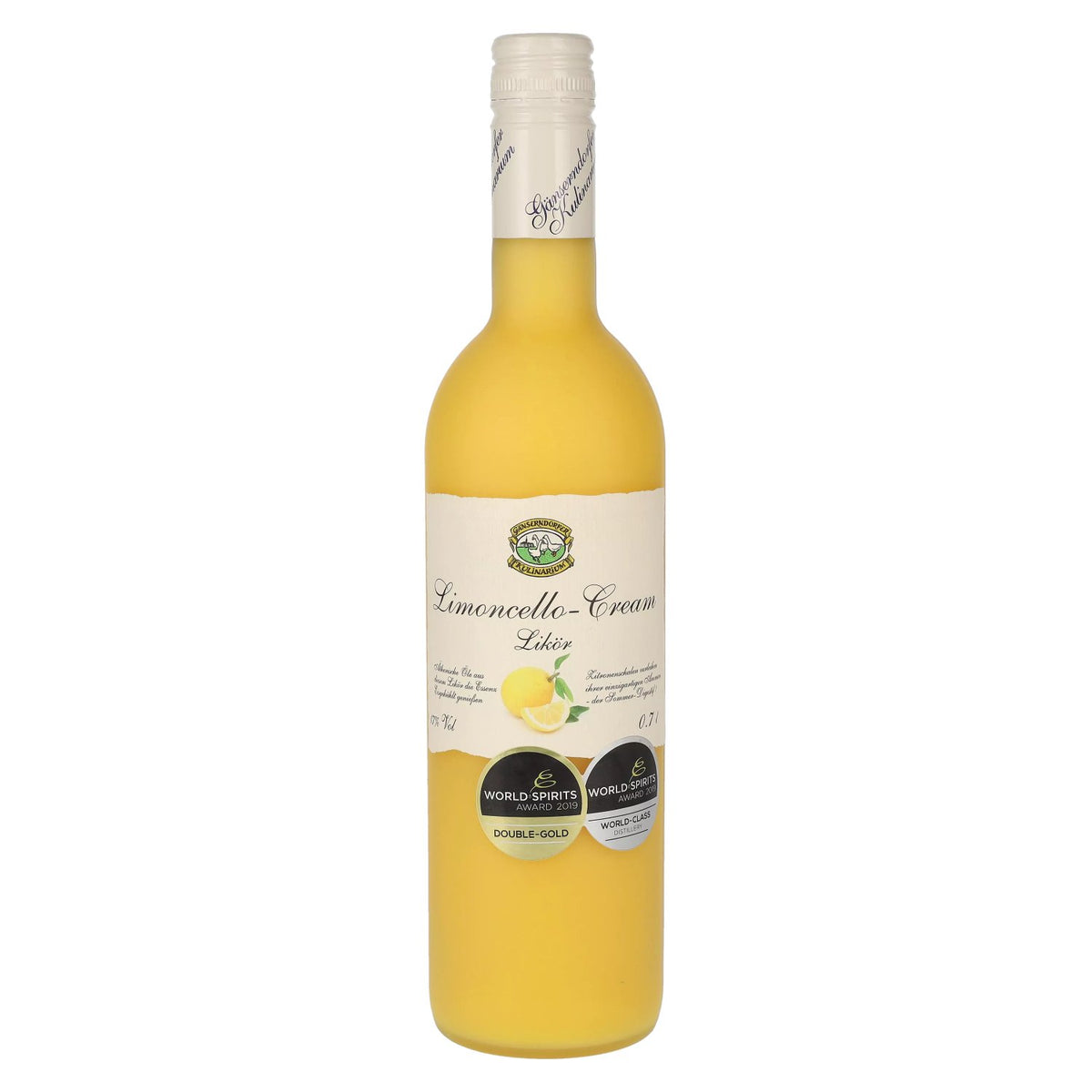 Gänserndorfer Kulinarium Liqueur à la crème au limoncello 17 % vol. 0,7 l