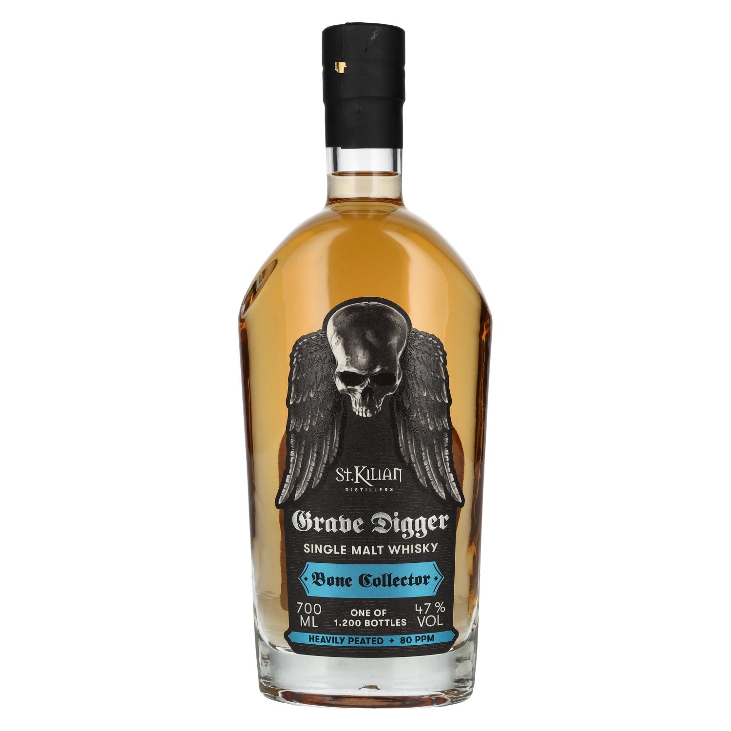 St. Kilian GRAVE DIGGER Bone Collector Zwaar Peated Single Malt Whisky 47% Vol. 0,7l