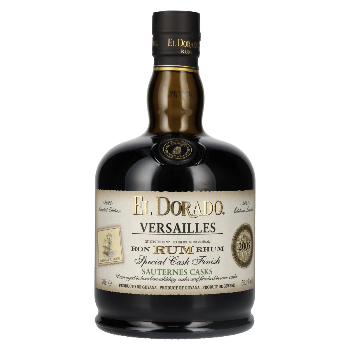El Dorado Rum VERSAILLES Special Sauternes Casks 2005 55.4% vol. 0.7l