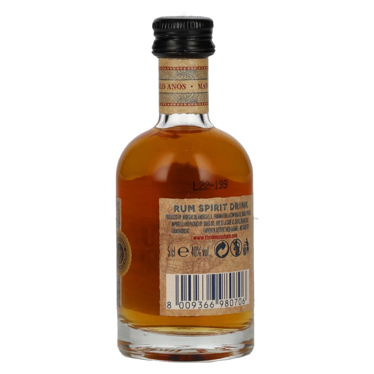 The Demon's Share 6 Years Old Spirit Drink 40% vol. 0,05 l