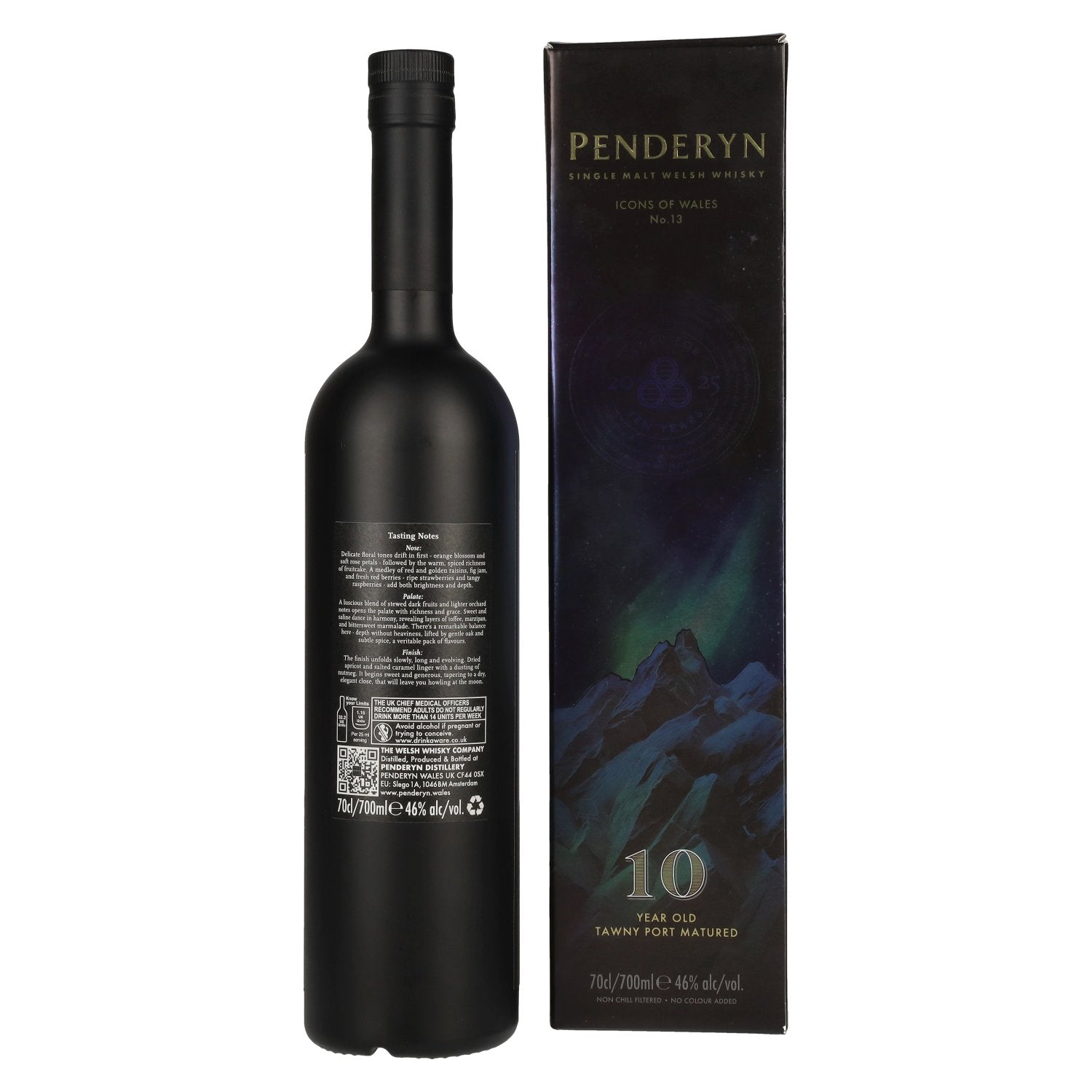 Penderyn BAD WOLF Welsh Whiskey Icons of Wales nr. 13 46% vol. 0,7 l in geschenkverpakking