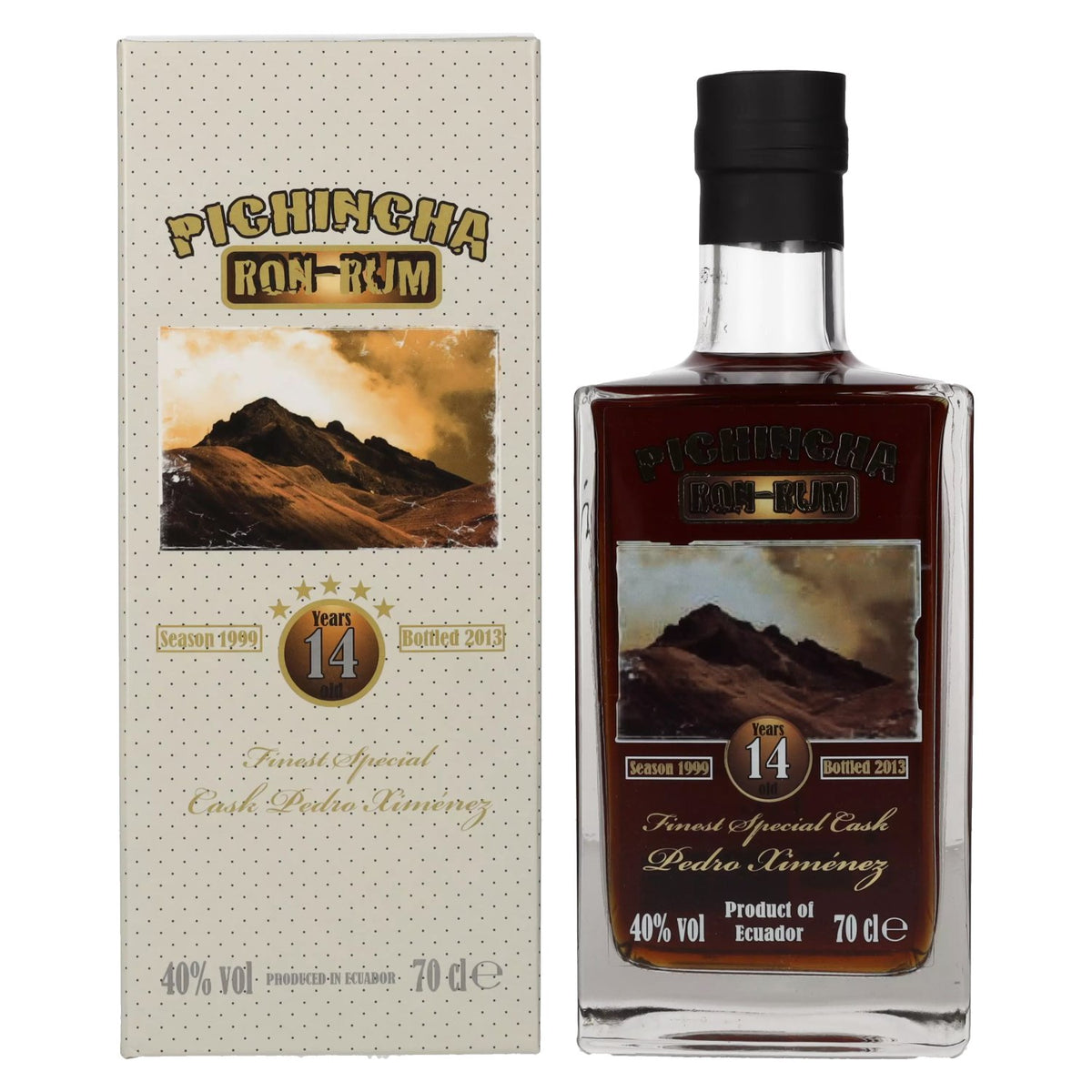 Pichincha Rum 14 Years Finest Special Cask Pedro Ximénez 40% vol. 0,7 l in geschenkverpakking