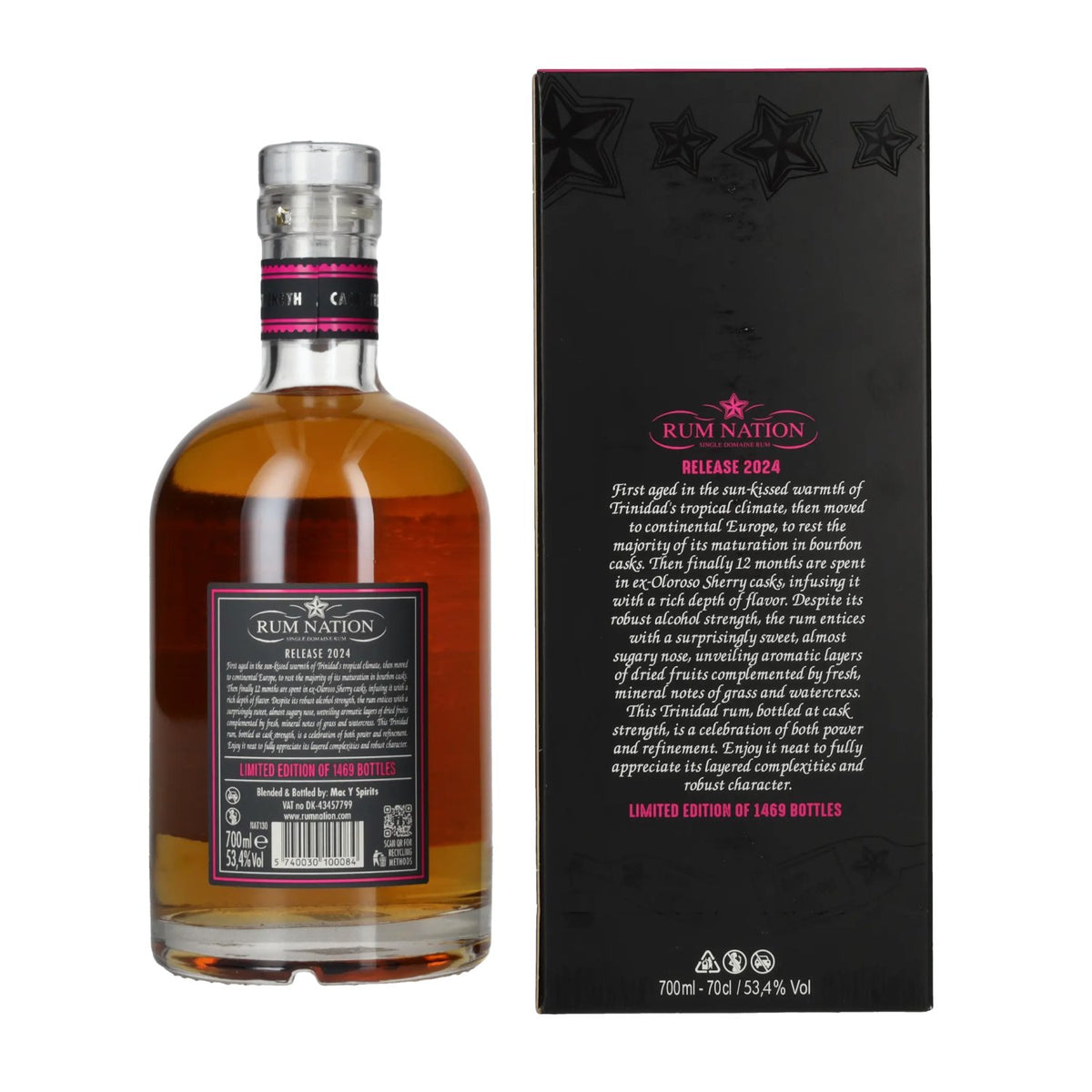 Rum Nation 12 Years Old Trinidad Rum Cask Strength Limited Edition 2024 53,4% Vol. 0,7l in Geschenkbox