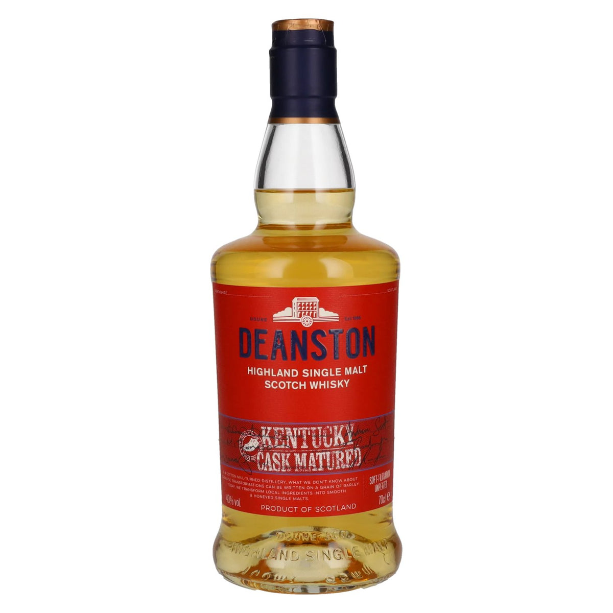 Deanston Kentucky Cask-Matured Highland Single Malt 40% vol. 0.7 l
