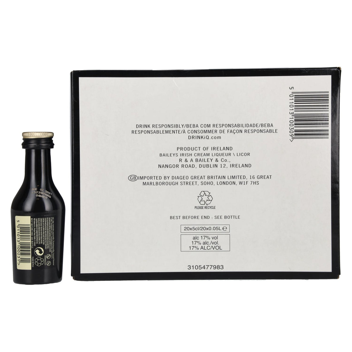 Baileys The Original Irish Cream 17% vol. 20 x 0,05 l PET