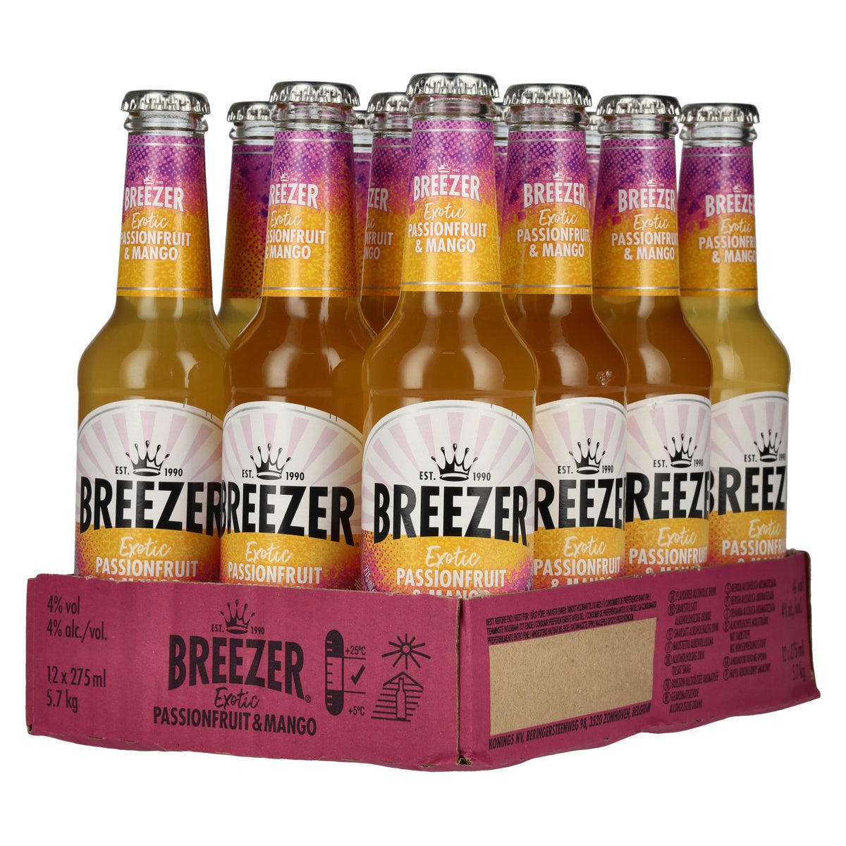 Bacardi Breezer Exotic Passionfruit &amp; Mango 4% vol. 12 x 0,275 l