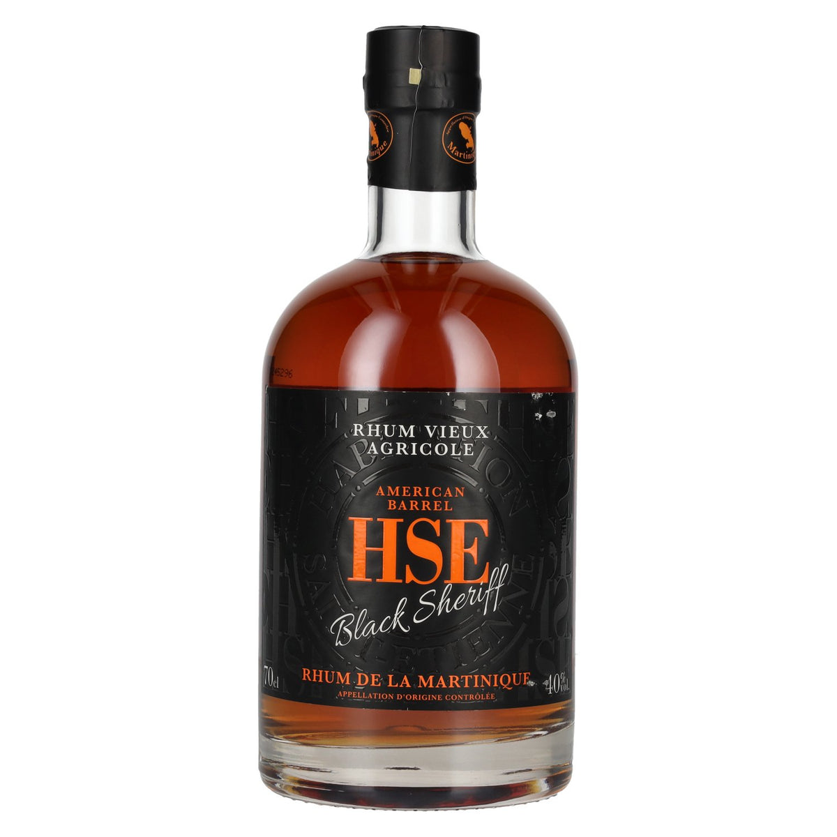 HSE Rhum Vieux Agricole BLACK SHERIFF American Barrel 40% Vol. 0,7l