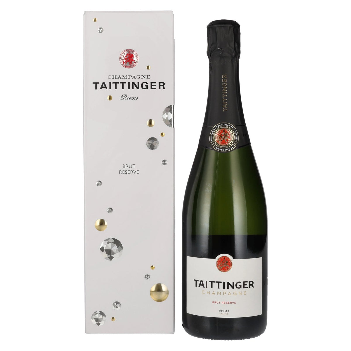 Taittinger Champagne Réserve Brut 12,5% vol. 0,75 l in geschenkverpakking