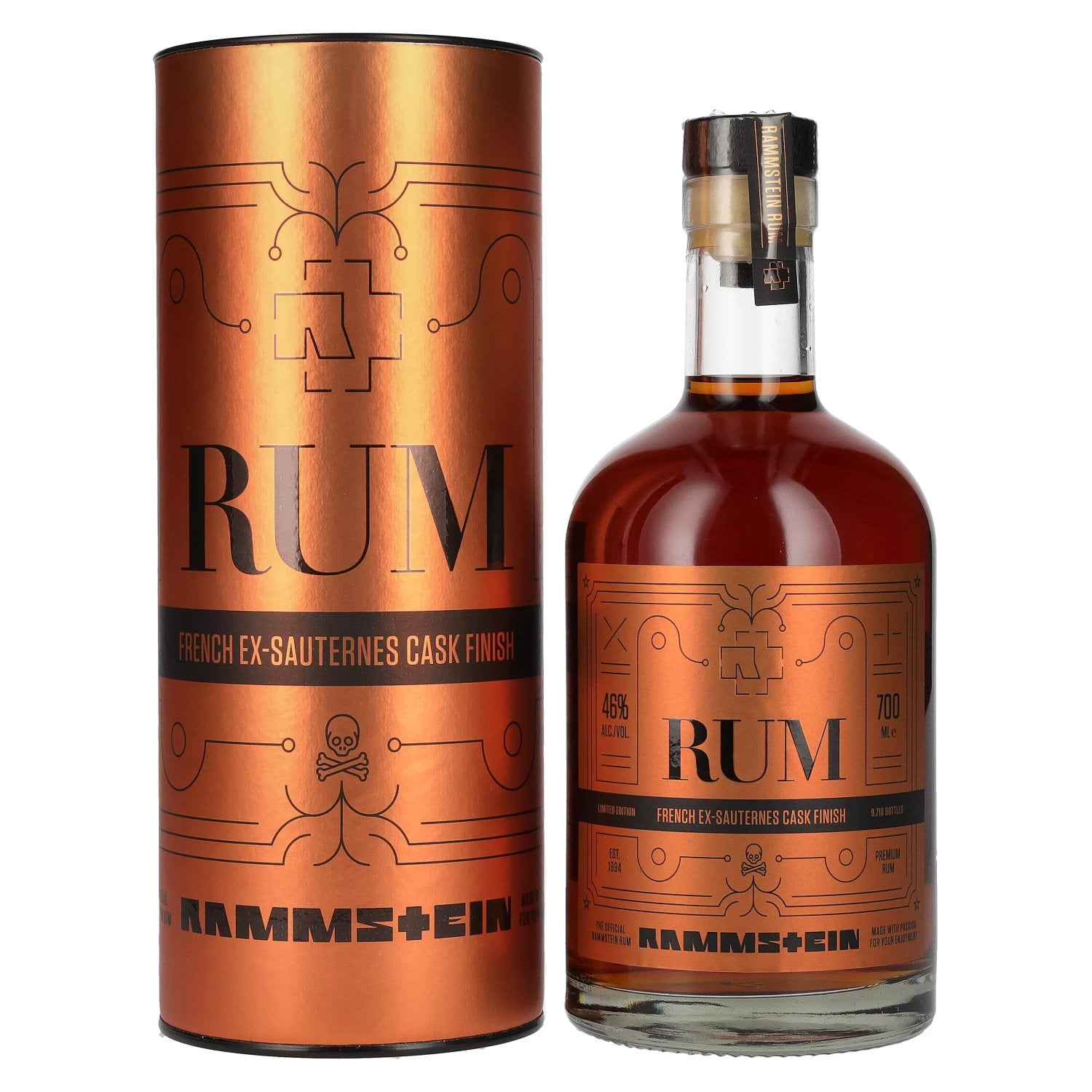 Rammstein Rum French Ex-Sauternes Cask Finish 46% Vol. 0,7l in geschenkverpakking