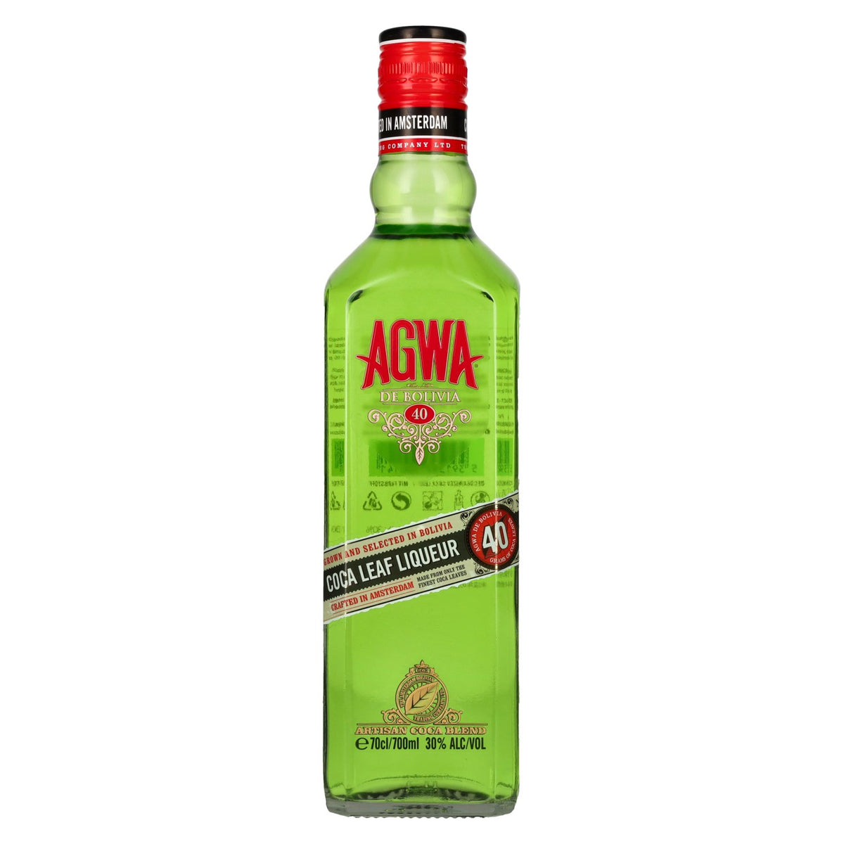 Agwa De Bolivia Cocablad Likeur 30% Vol. 0,7l
