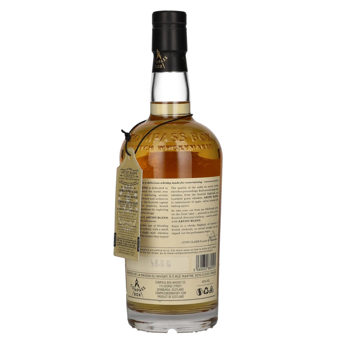 Compass Box ARTIST BLEND Scotch Whisky 43% vol. 0.7 l