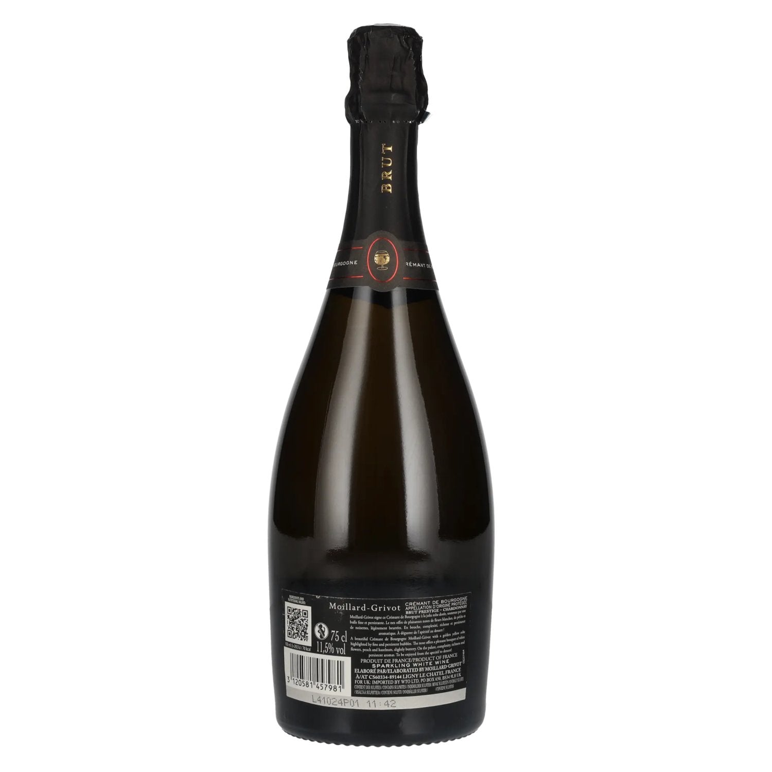 Moillard-Grivot Crémant de Bourgogne Chardonnay Brut Prestige 2021 11,5% Vol. 0,75l