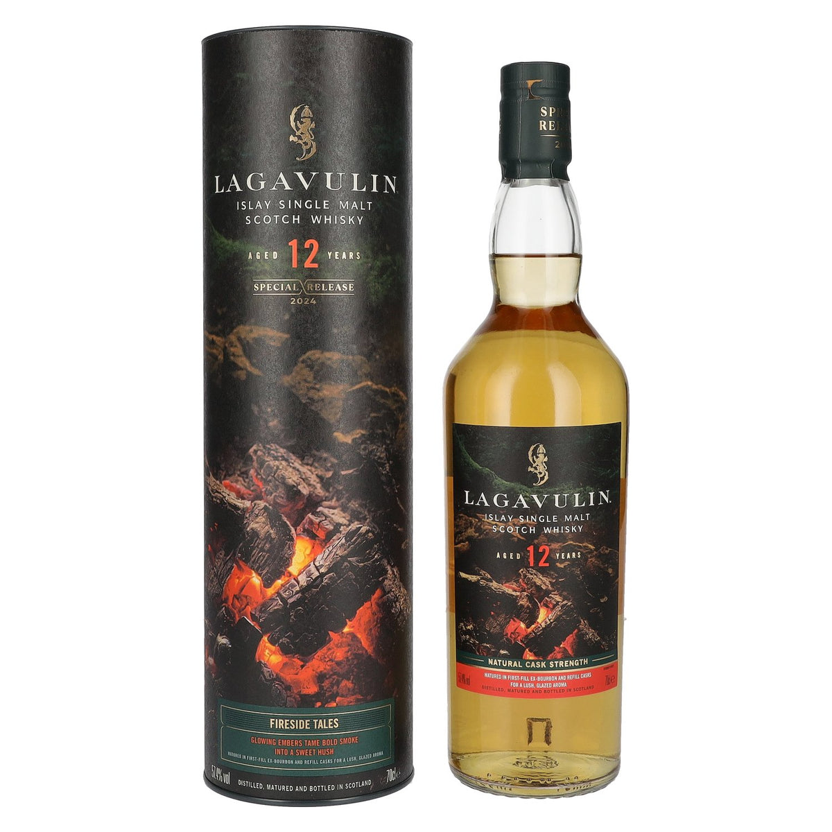 Lagavulin 12 Years Old Fireside Tales Single Malt Special Release 2024 57,4% vol. 0,7 l in geschenkverpakking