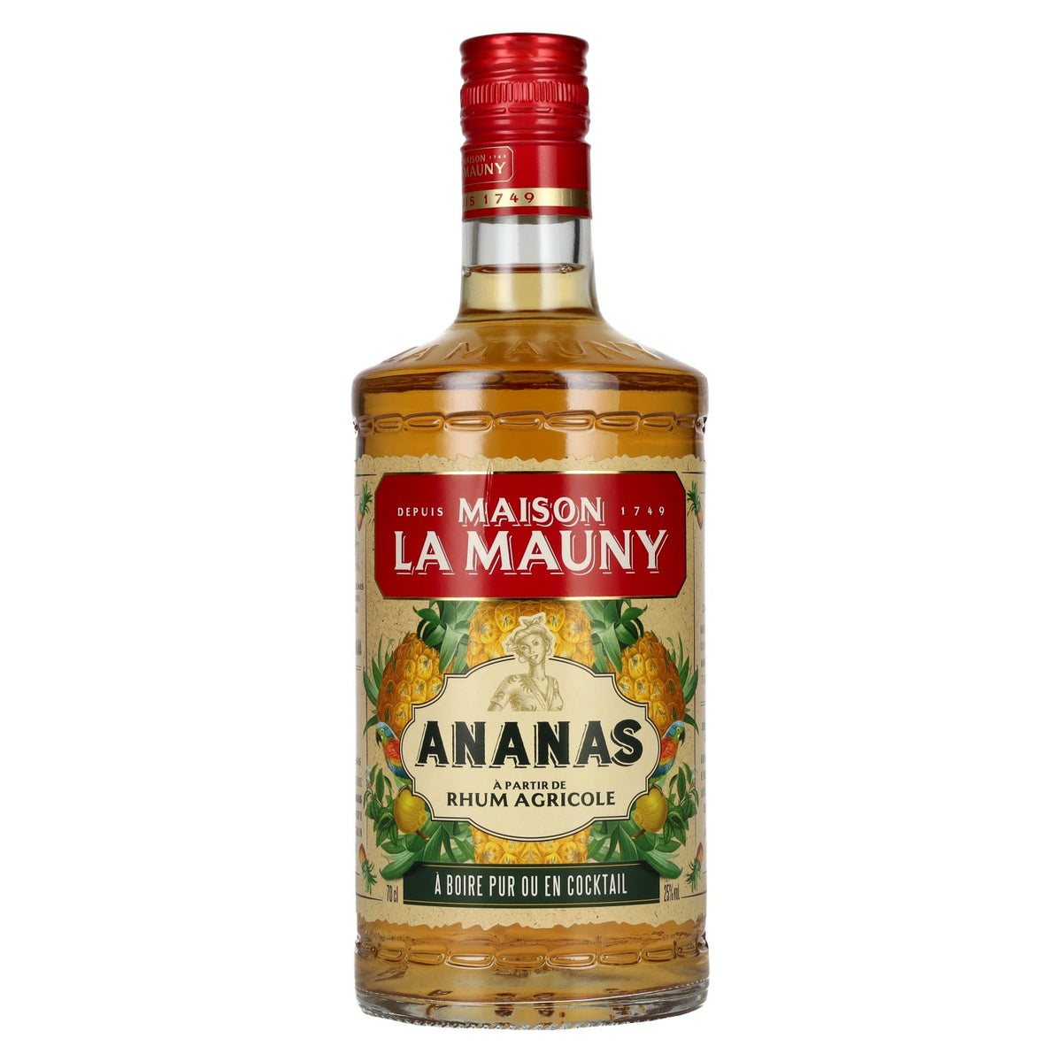 La Mauny ANANAS Rhum Agricole 25% vol. 0,7 l