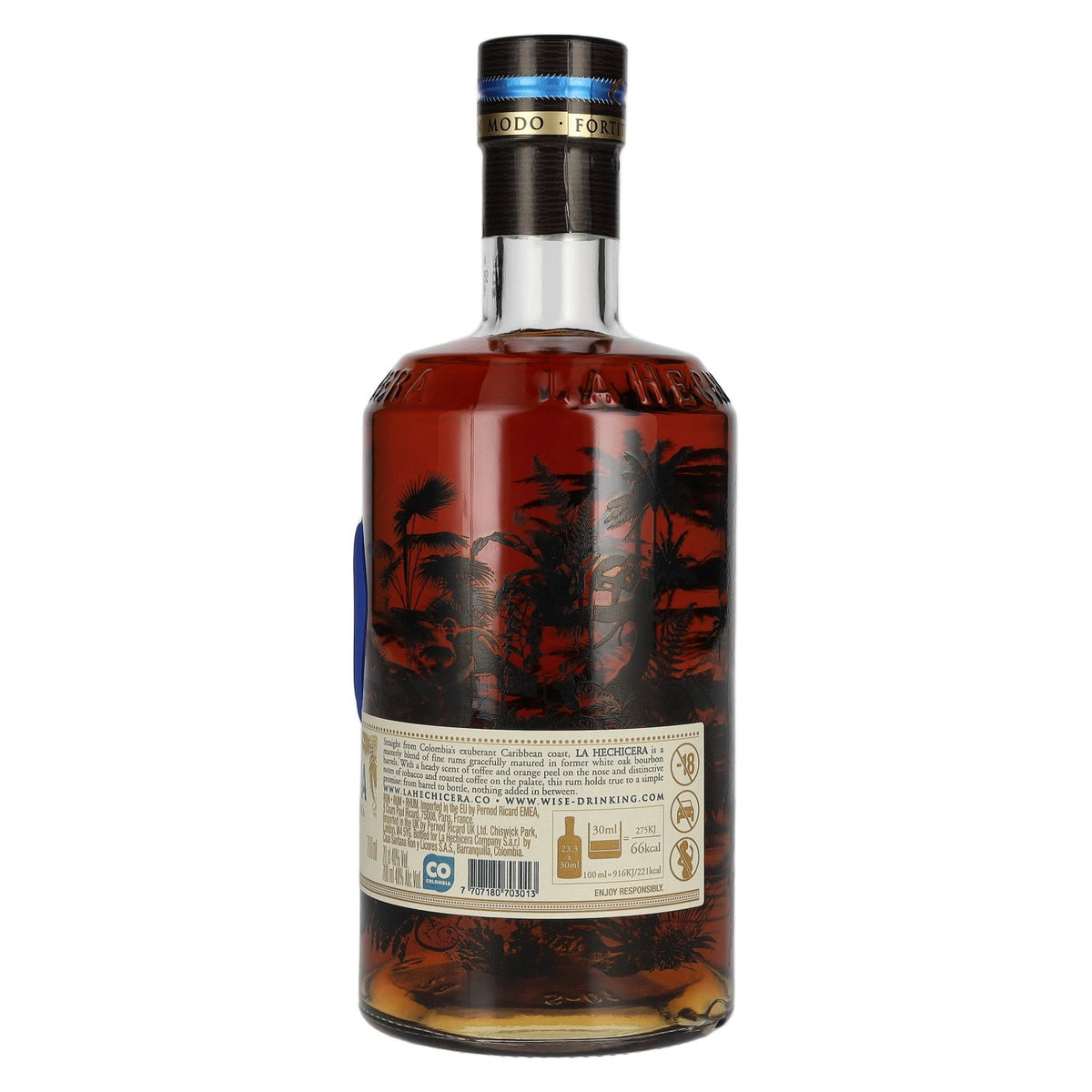 La Hechicera Ron Extra Añejo de Colombie RESERVA FAMILIAR 40 % vol. 0,7 l