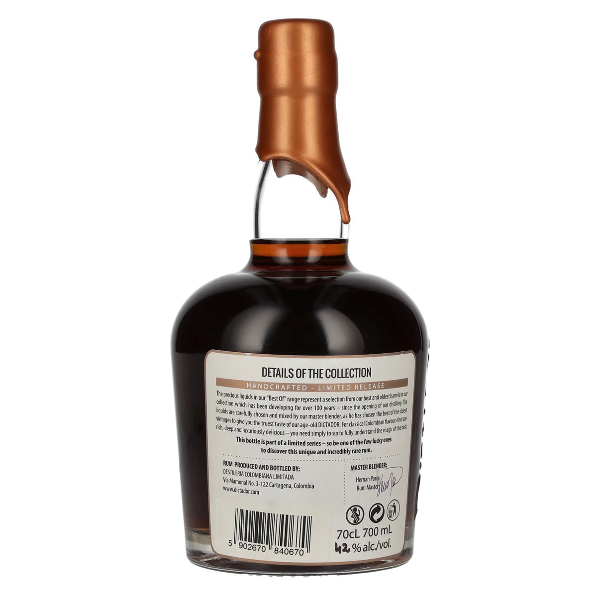 Dictador BEST OF 1977 EXTREMO Rum 42% vol. 0,7 l