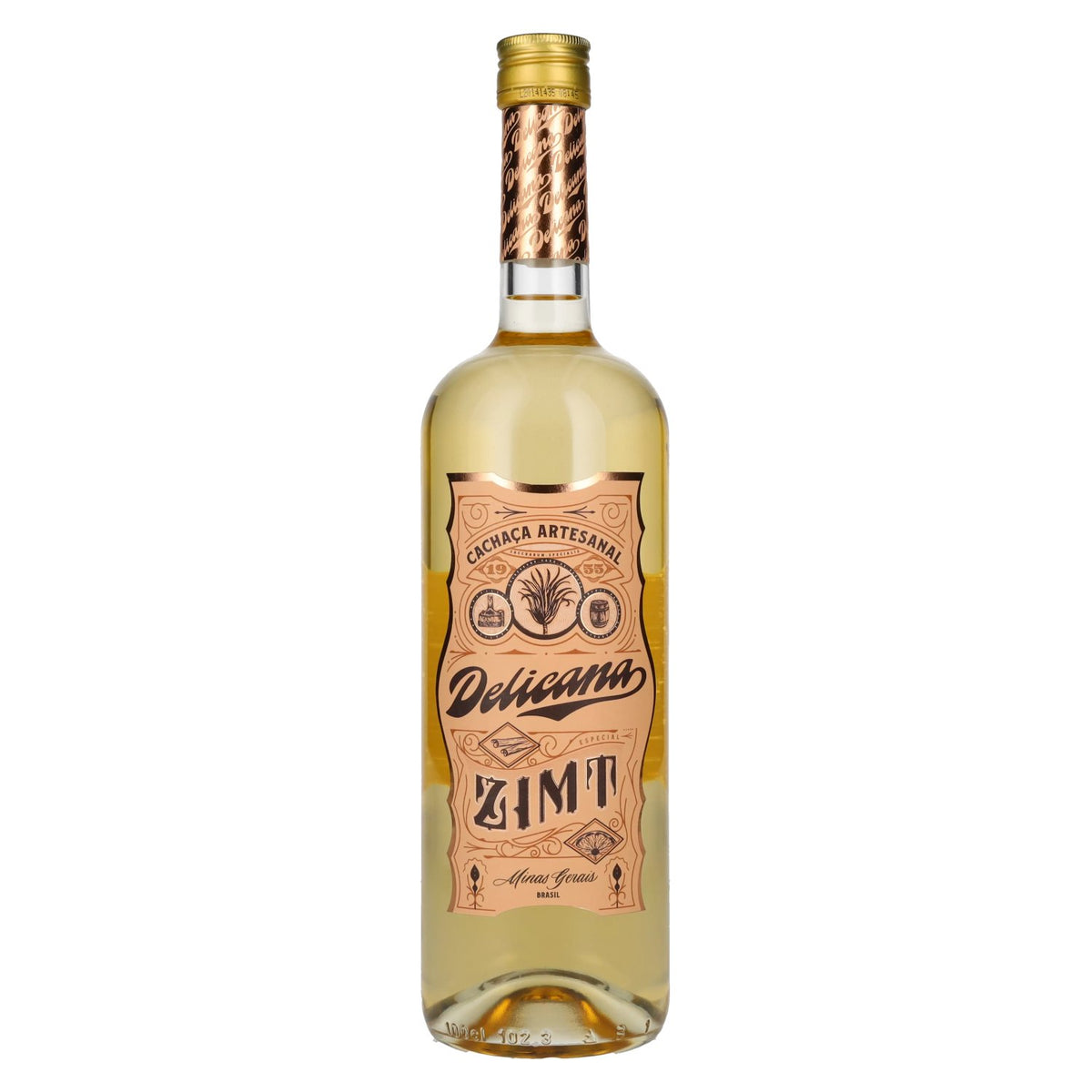 Liqueur artisanale Delicana à la cannelle et à la cachaça, 28 % vol., 1 l