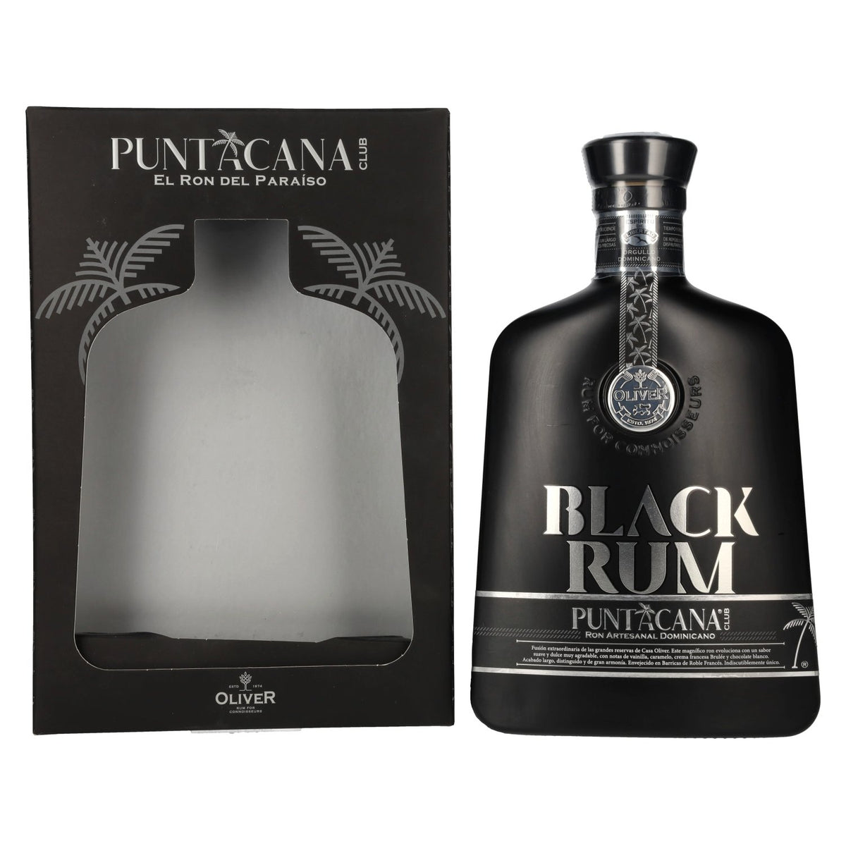 Puntacana Club BLACK RUM 38% ABV 0.7l in a gift box