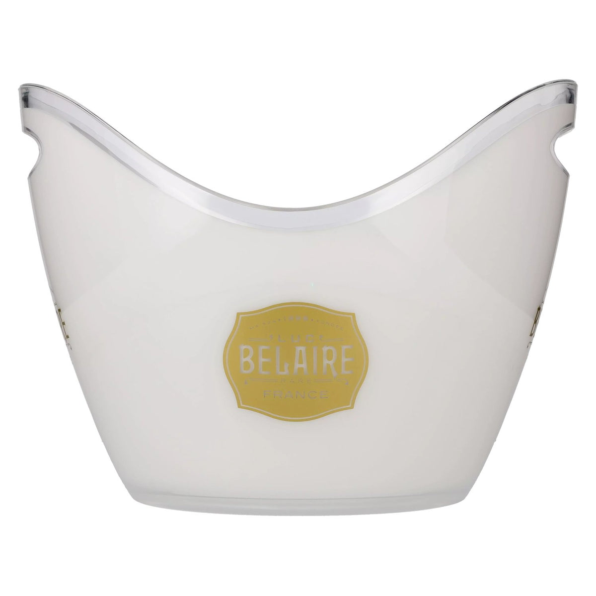 Luc Belaire Champagne Bucket, White and Gold