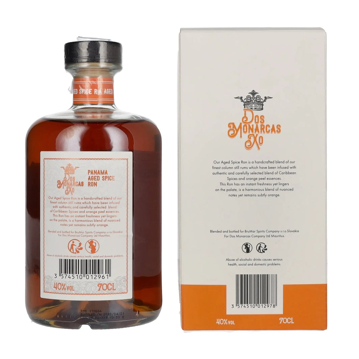 Dos Monarcas XO Panama Aged Spice 40% Vol. 0,7l in Geschenkbox