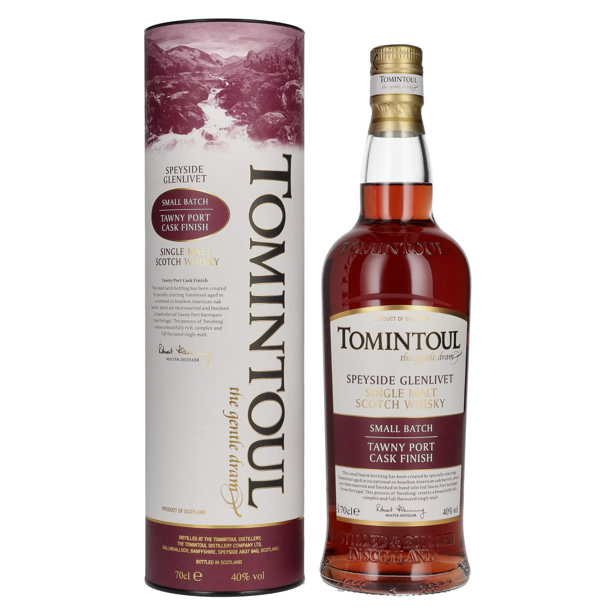 Tomintoul Small Batch Tawny Port Cask Finish 40% vol. 0.7 l in a gift box