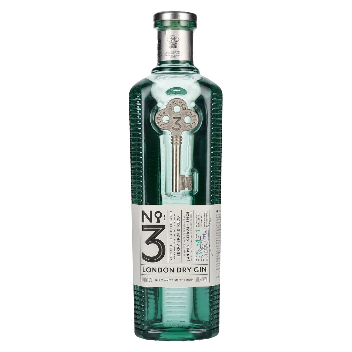 No. 3 London Dry Gin 46% ABV 0.7l