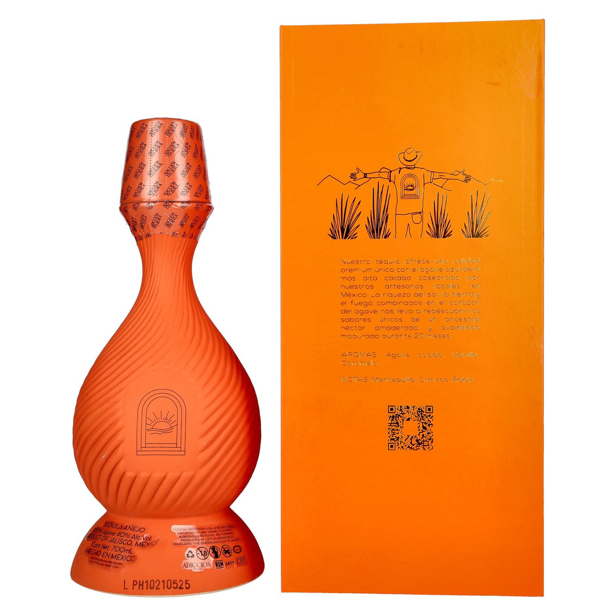 ADICCIŌN Tequila Añejo 100% Agave 40% vol. 0.7 l in a gift box